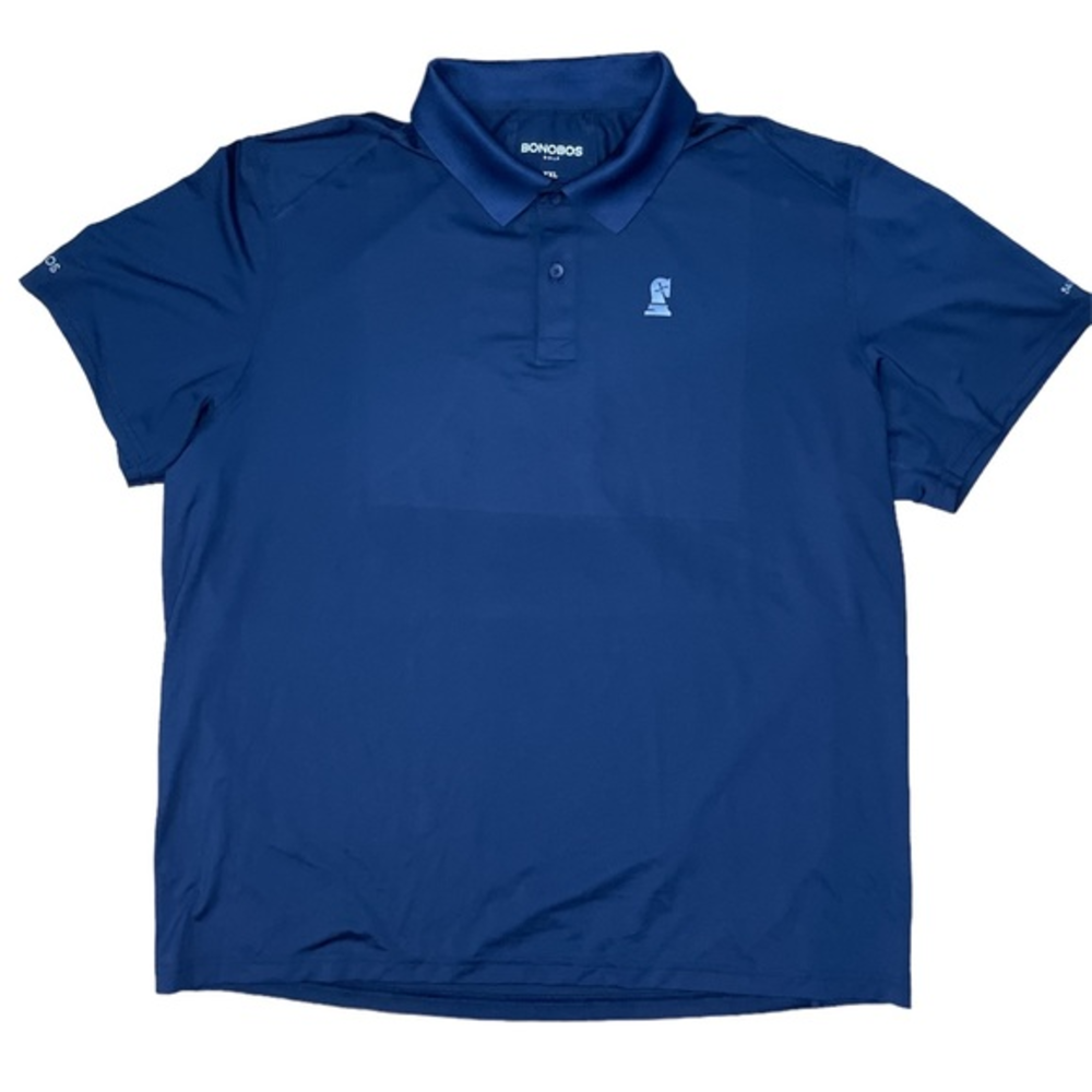 Bonobos Golf Men’s Polo Shirt Size XXL Navy Blue Polyester &‎ Spandex Mix Golf